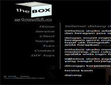 Tablet Screenshot of intheboxstudio.com